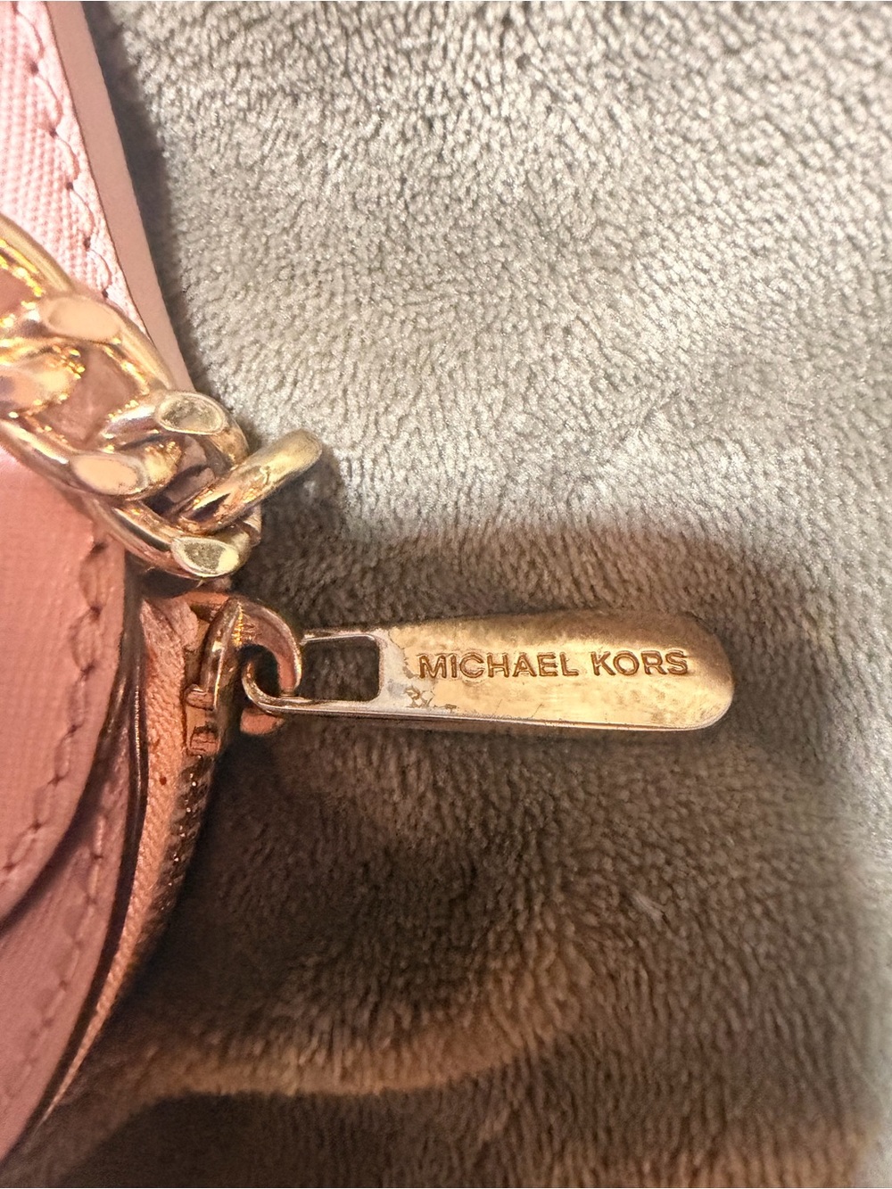 MICHAEL KORS Pale Pink Saffiano Leather Crossbody Bag - Picture 9 of 9